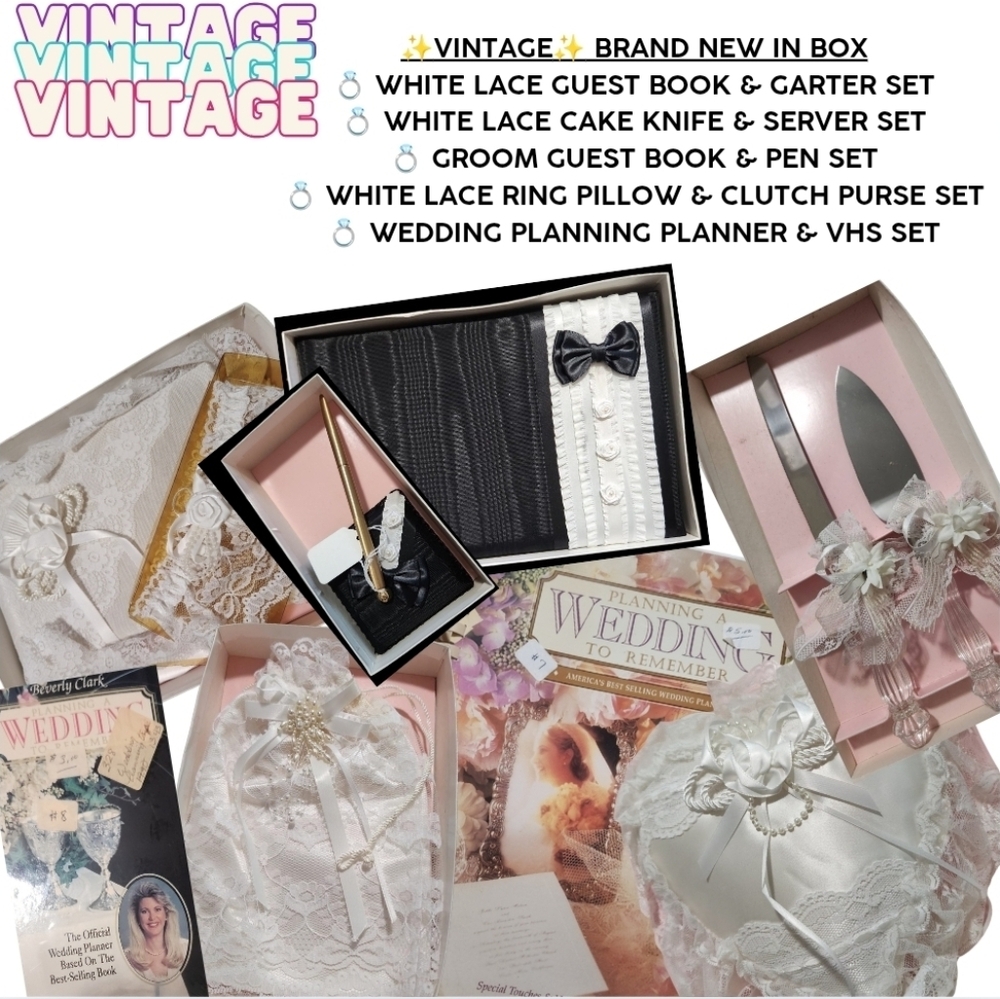 *RARE & VINTAGE* BEVERLY CLARK 10PC WEDDING SET • 📬 Requires 2 Addt'l Labels